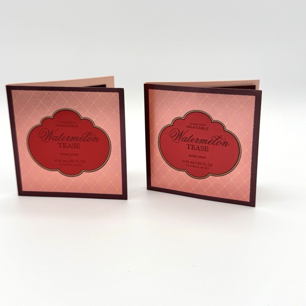 Victoria's Secret Watermelon Tease Body Lotion 2 x 10mL Sachets Samples - Picture 1 of 6